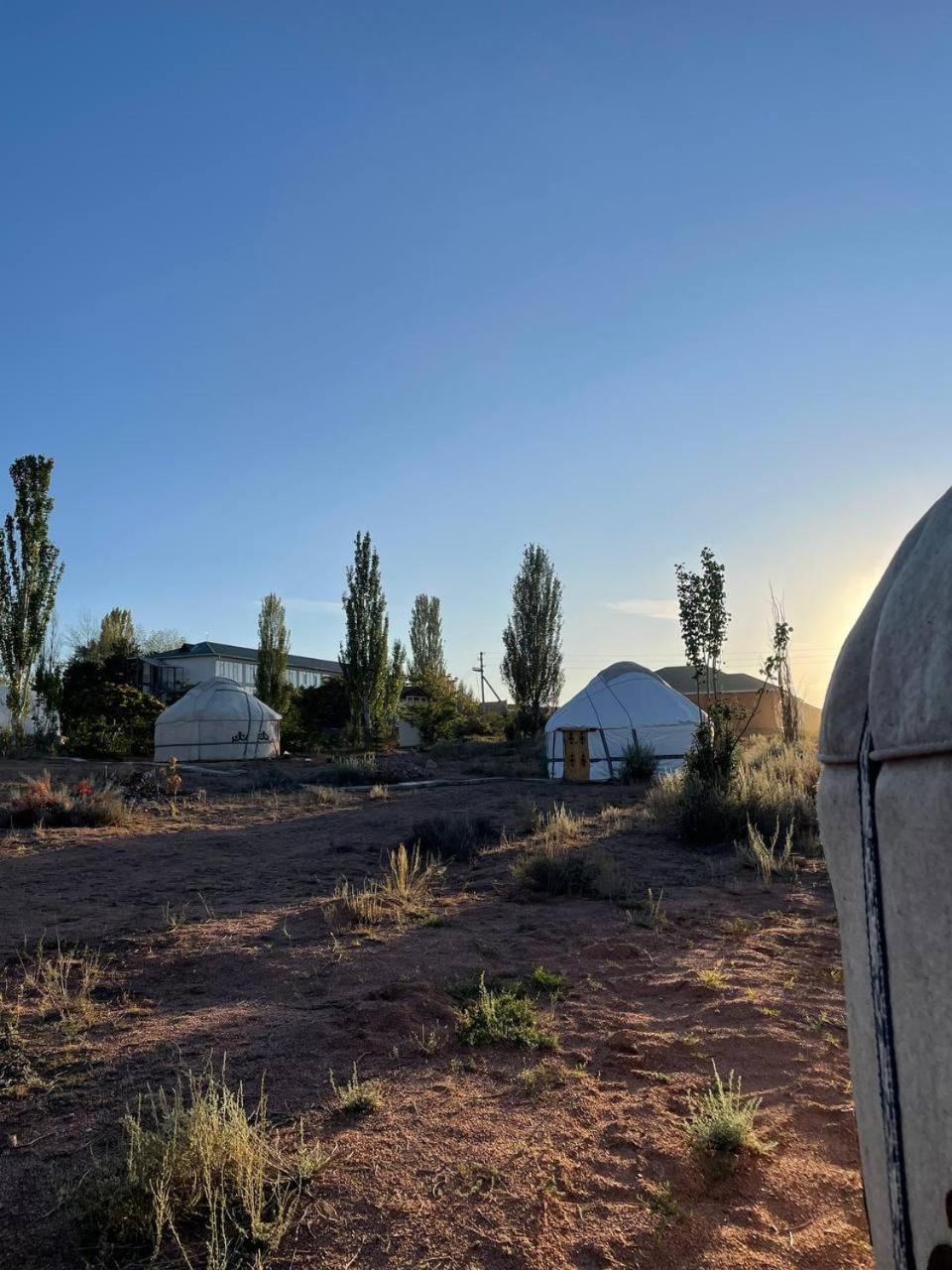 Agat Yurt Camp Bed & Breakfast Kaji-Say Bagian luar foto