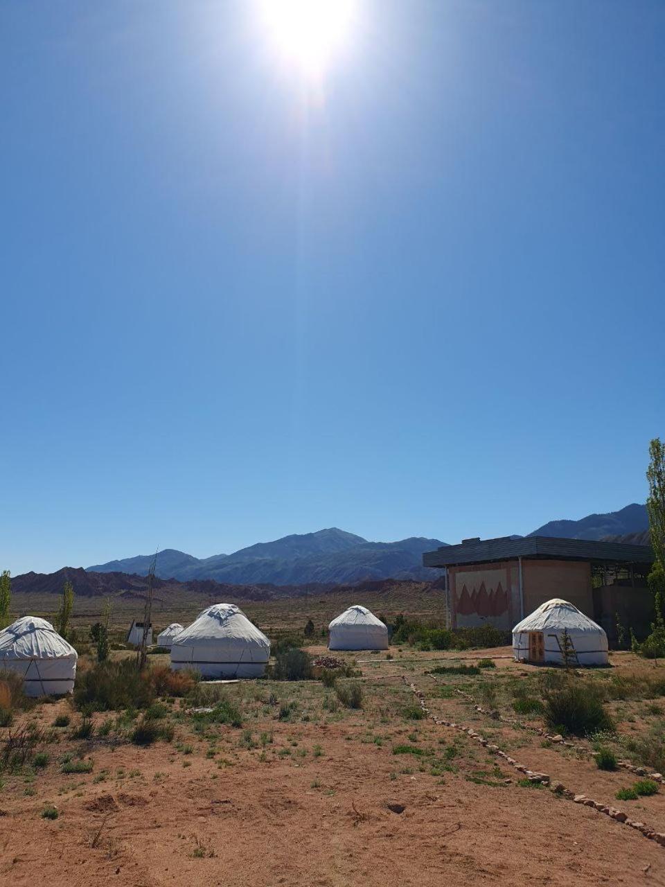 Agat Yurt Camp Bed & Breakfast Kaji-Say Bagian luar foto