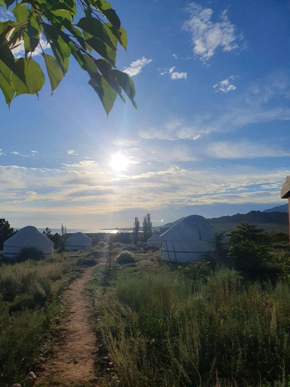 Agat Yurt Camp Bed & Breakfast Kaji-Say Bagian luar foto